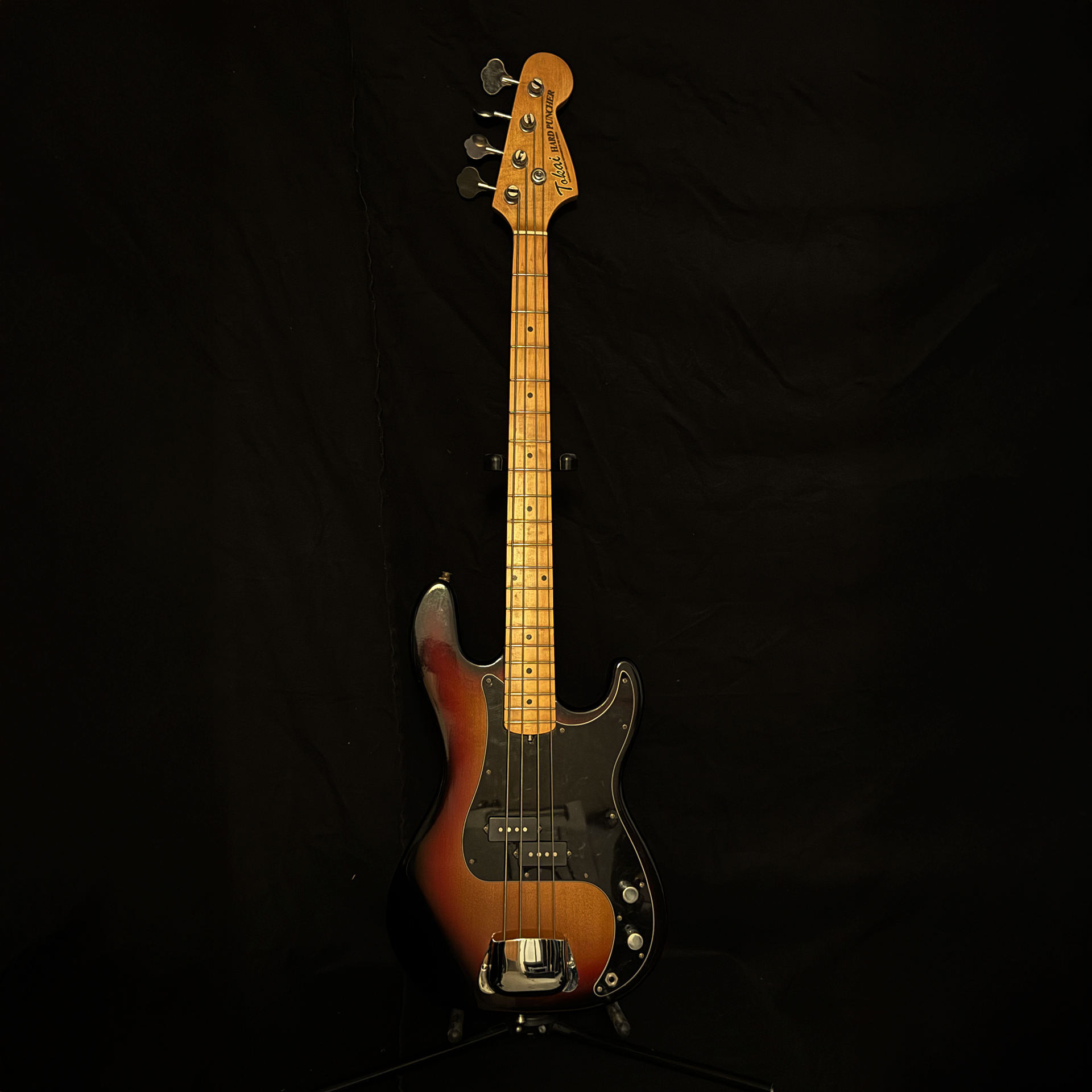1981 Tokai Hard Puncher Precision Bass in 3-Color Sunburst, Lawsuit Era MIJ bass guitar